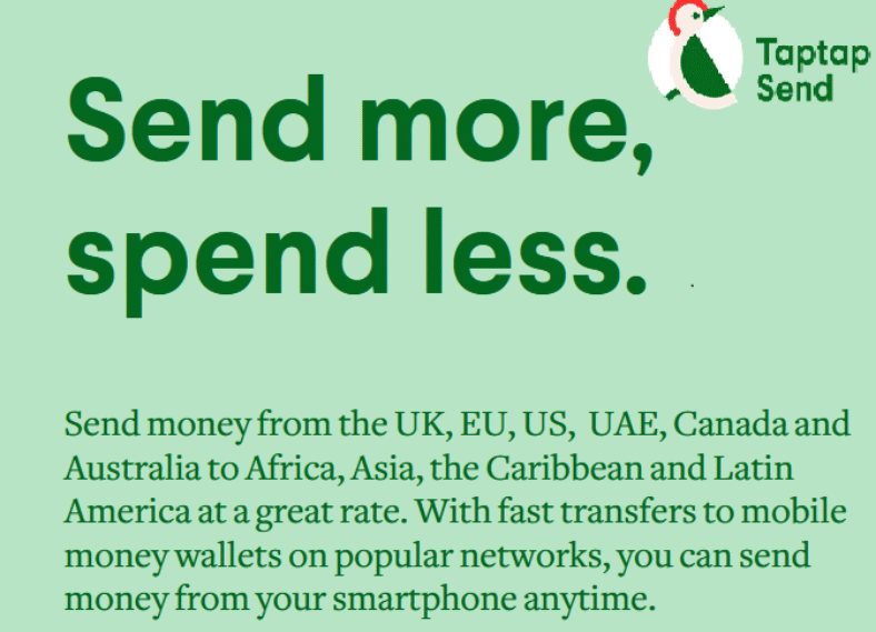 taptap send the best remittance apps, best money transfer apps taptap send for best conversion rate, best online money transfer app with best rate great coupon
